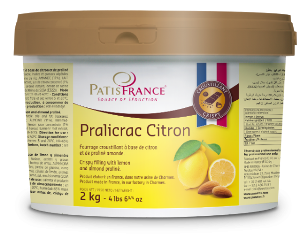 Crema Crocanta Praline cu Lamaie, Pralicrac Citron PatisFrance, 2 kg [1]