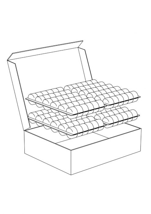 Cutie Macarons/Fursecuri, 29.5 x 38.5 x H 10 cm, Set 20 buc [1]