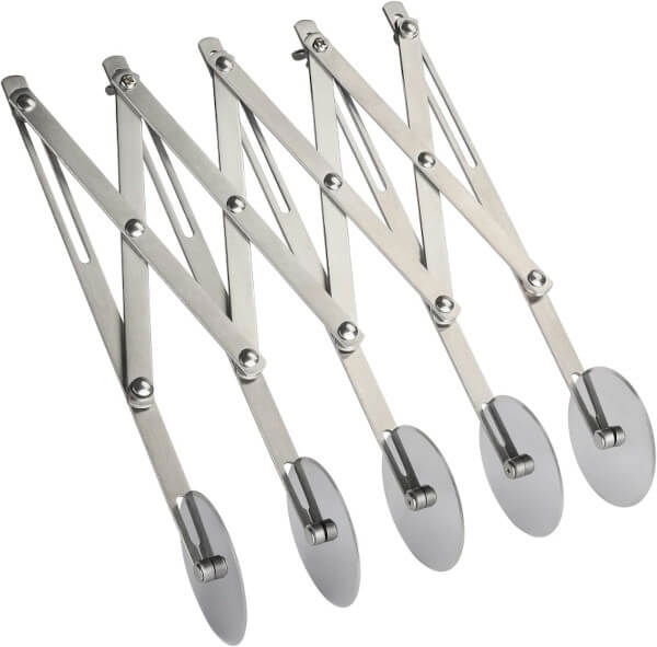 Cutit Inox Extensibil cu 5 Lame Circulare Netede, Reglabil între 1 și 12,5 cm, Martellato [1]