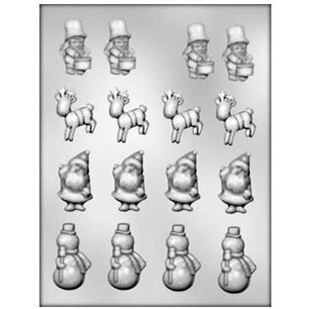 Decor Craciun 4 modele - Matrita Plastic Ciocolata [2]