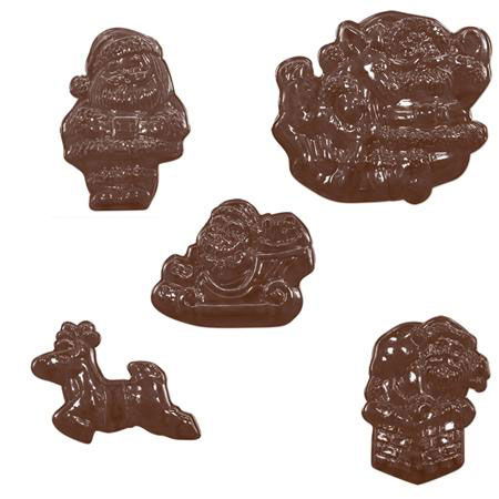 Decor Craciun 5 modele - Matrita Plastic Ciocolata [1]