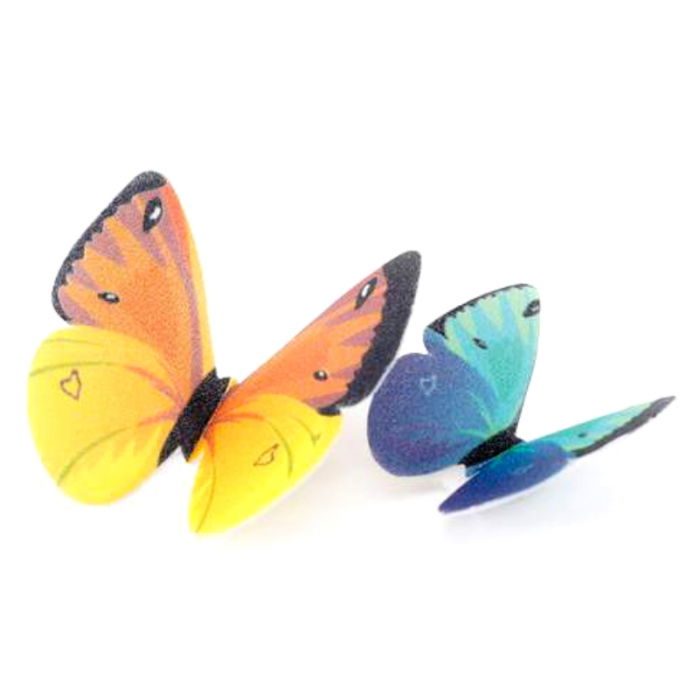 Decor din vafa - Fluturi 12 modele Ø 5 - 6.5 cm - 96 buc [1]