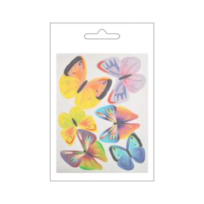 Decor din vafa - Fluturi 12 modele Ø 5 - 6.5 cm - 96 buc [3]