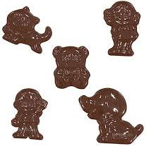 Decor / Praline 5 modele - Matrita Plastic Ciocolata [1]