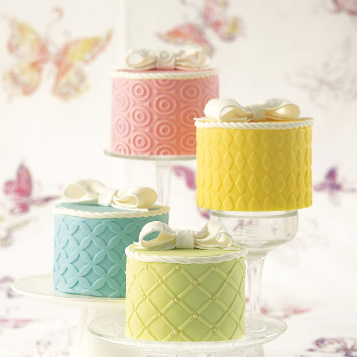 Decor Relief Ciocolata/Pasta Zahar, Set 8 Folii Plastic A4, 29.7x21 cm, 4 modele [1]