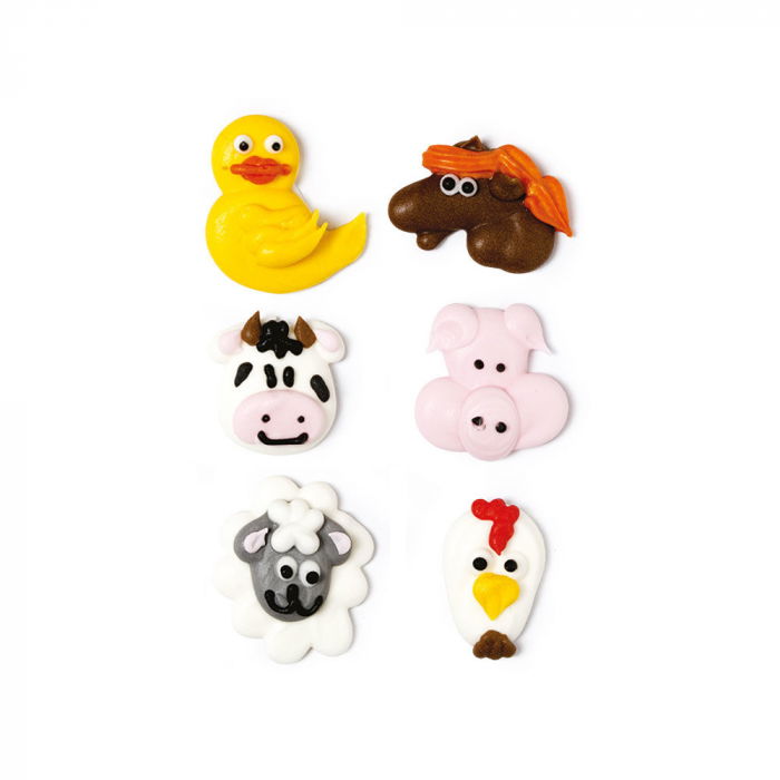 Decor Zahar - Animale Ferma Ø 4 cm, 6 modele, 6 buc [2]