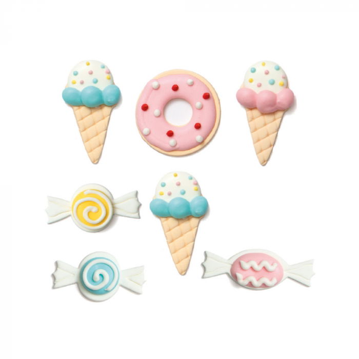 Decor Zahar - Dulciuri Ø 2.5 - 4 cm, 6 modele, 7 buc [2]