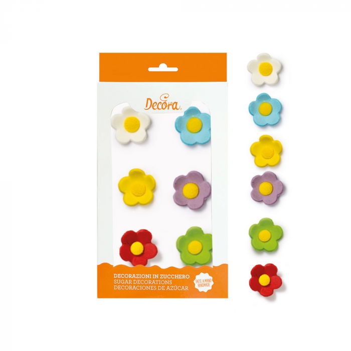 Decor Zahar - Floricele Colormix Ø 3 cm, 6 buc [1]