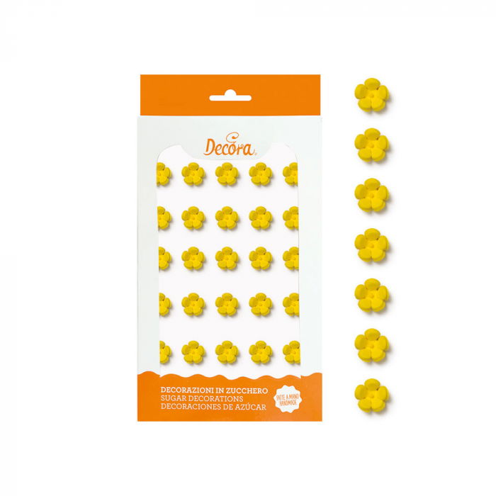 Decor Zahar - Floricele Galbene Ø 1 cm, 30 buc [1]
