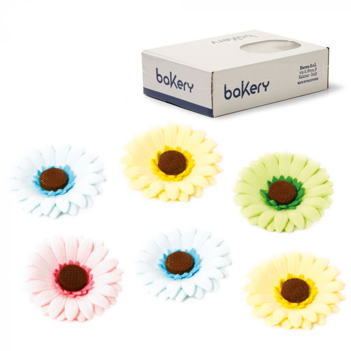 Decor Zahar - Gherbera 4 culori Pastel Ø 8 cm, 12 buc [1]