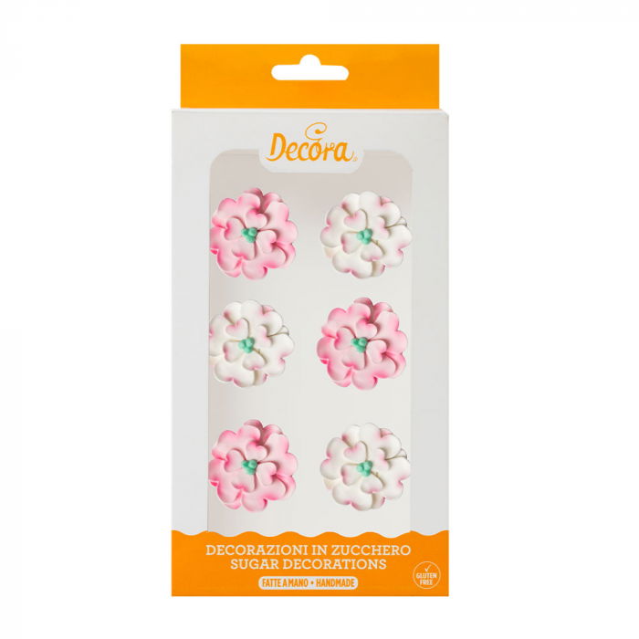 Decor Zahar - Iasomie Alb Roz Ø 4.5 cm, 6 buc [1]