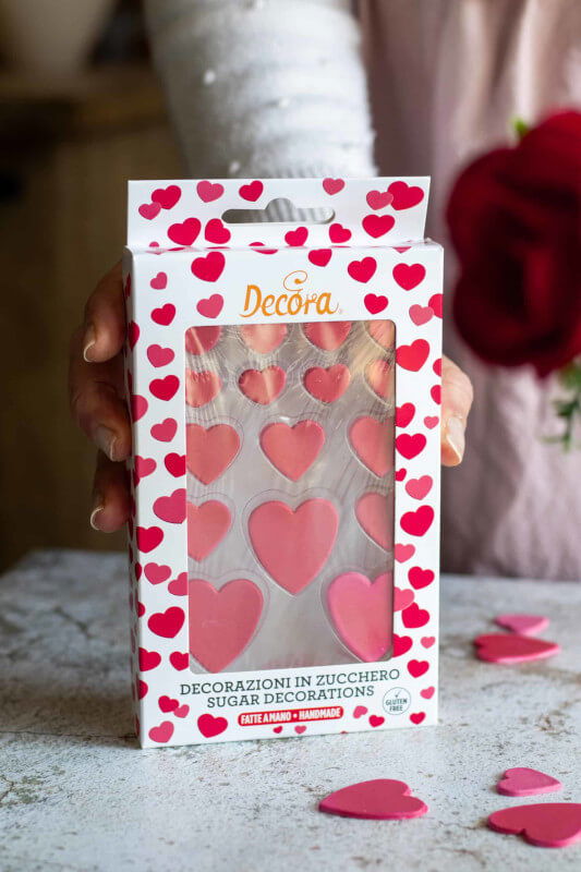 Decor Zahar - Inimioare Rosii Ø 1.5, 2 si 3 cm, 16 buc [3]