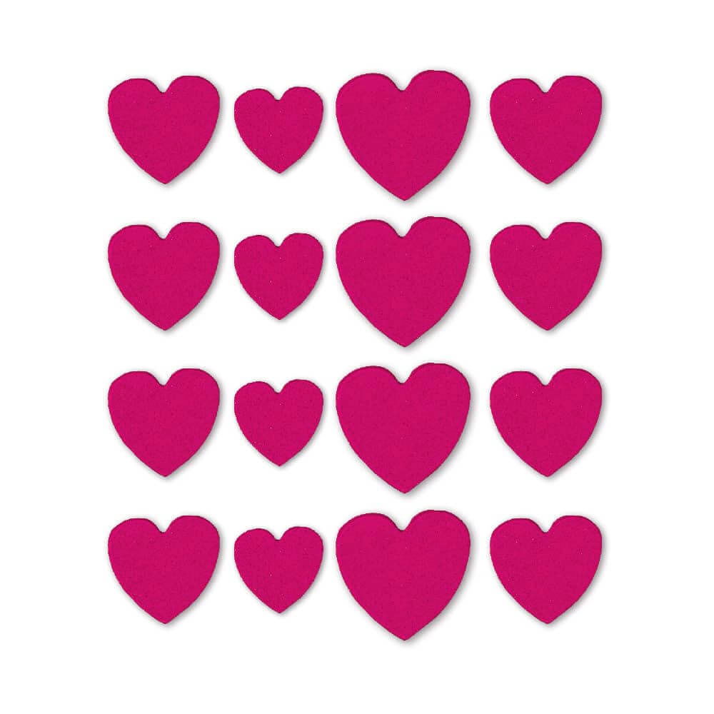 Decor Zahar - Inimioare Rosii Ø 1.5, 2 si 3 cm, 16 buc [2]