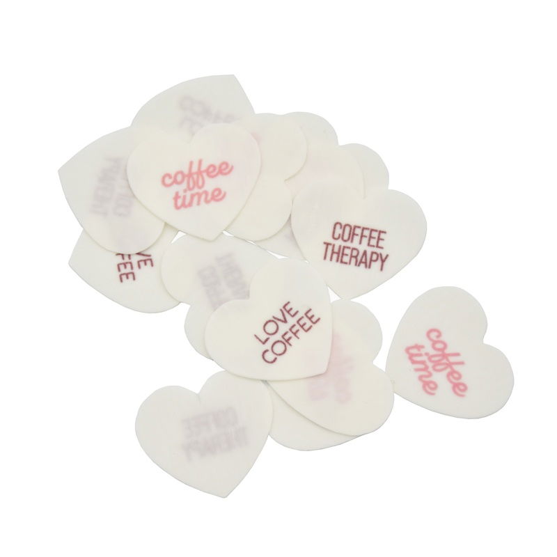 Decoruri Comestibile Cappucino Inima 3 x 2.8 cm, 280 buc [1]