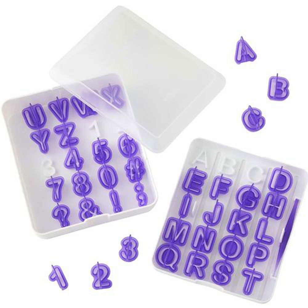 Decupatoare Alfabet, Cifre si Simboluri Ø 3 cm, Material Plastic, Cutie 40 Buc [1]