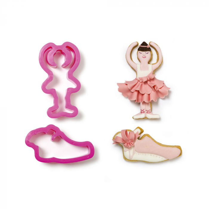 Balerina - Decupatoare Plastic Ø 9 si 9.5 x H 2.2 cm, Set 2 Buc [1]