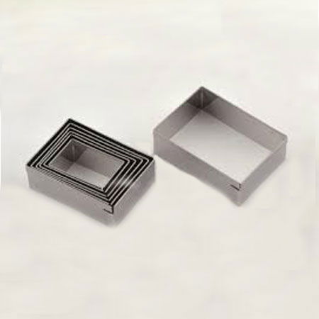 Dreptunghi - Decupatoare Inox 3.7 - 6.5 x H 2 cm, Cutie 7 Buc [1]