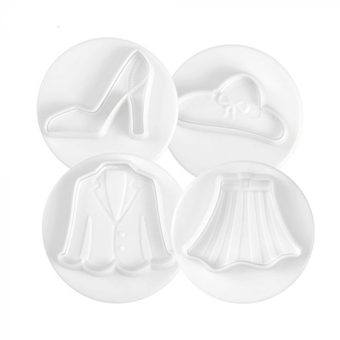 Party Fashion - Decupatoare Plastic cu Extractor Ø 5.5 cm, Set 4 Buc [1]
