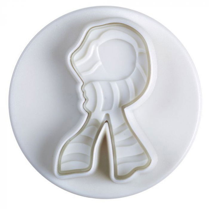 Biscuiti sau Decoruri Iarna, Craciun - Decupatoare Plastic cu Extractor Ø 5.5 cm, Set 4 Buc [7]