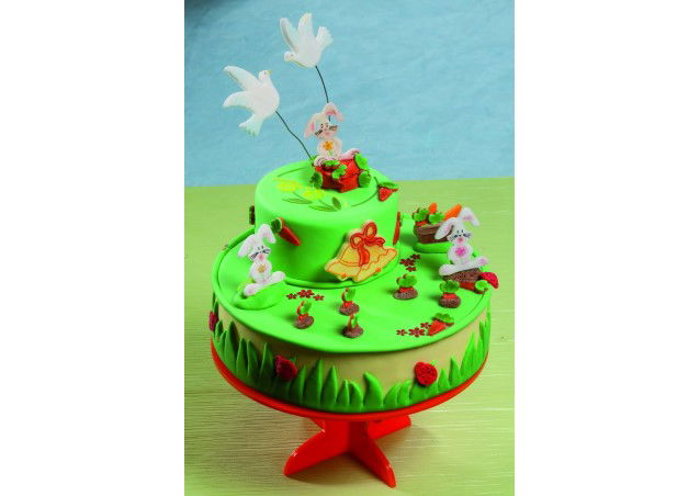 Biscuiti sau Decoruri Paste - Decupatoare Plastic cu Extractor Ø 3.3 - 4.6 cm, Set 3 Buc [3]