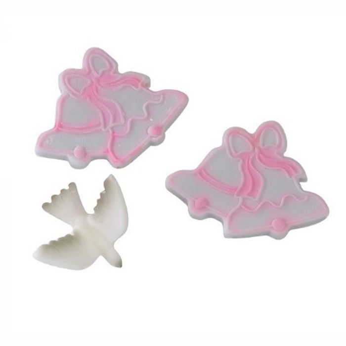 Porumbel si Clopotel - Decupatoare Plastic cu Extractor Ø 5.7 si 6.2 cm, Set 2 Buc [2]