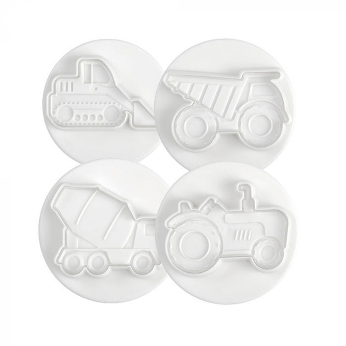 Masini - Decupatoare Plastic cu Extractor Ø 6 cm, Set 4 Buc [1]