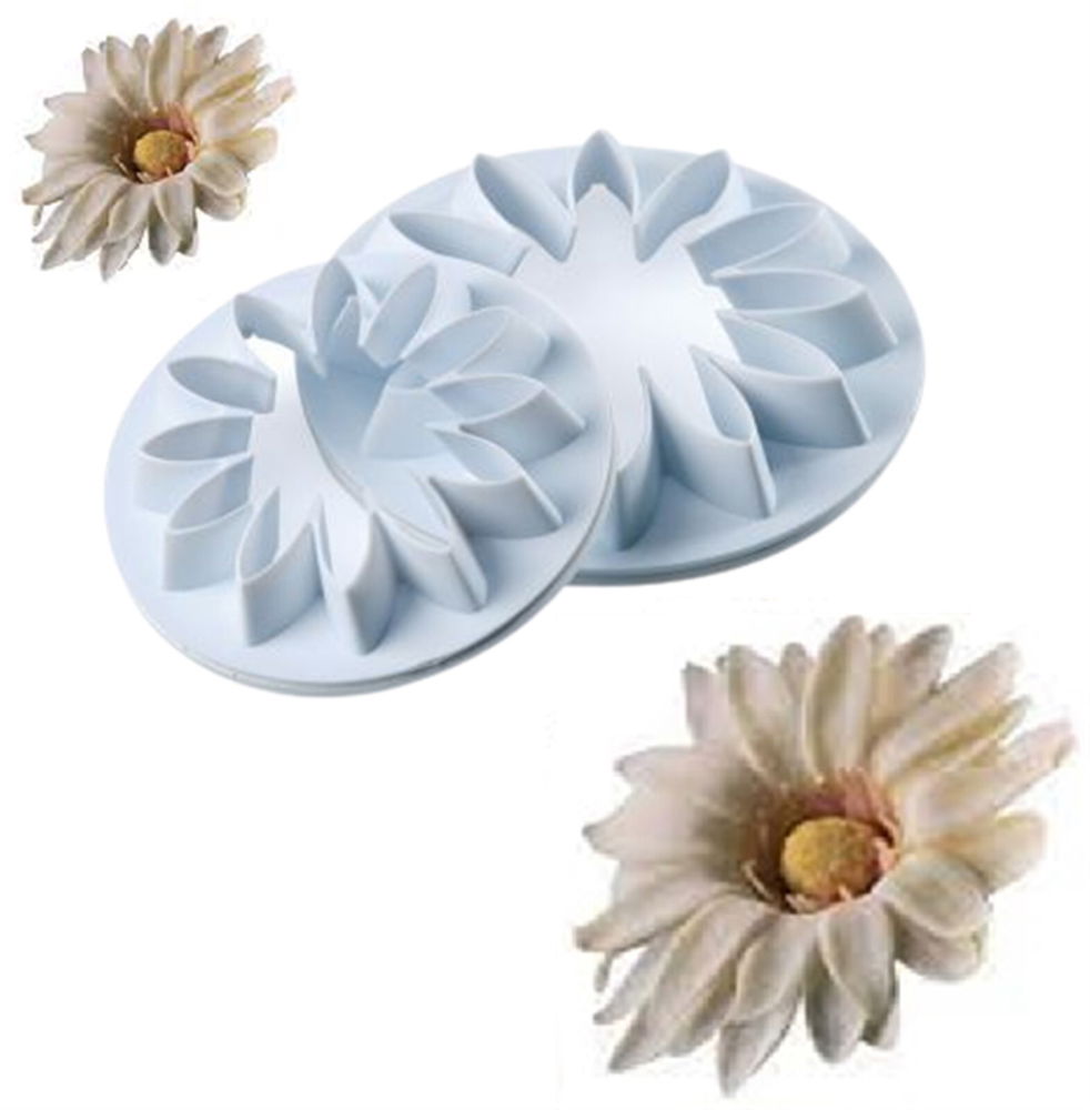 Gerbera / Daisy Flower Cutters for Fondant, Set of 2 pcs, Ø 7 and 9 cm [2]
