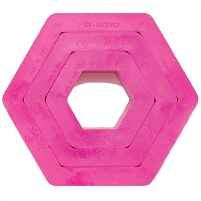 Hexagon - Decupatoare Plastic Ø 2.8 - 4.8 x H 2.2 cm, Set 3 Buc [1]