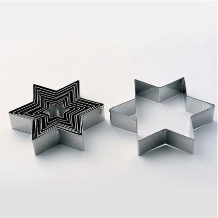 Stea - Decupatoare Inox Ø 3.7 - 15 x H 2 cm, Cutie 9 Buc [1]