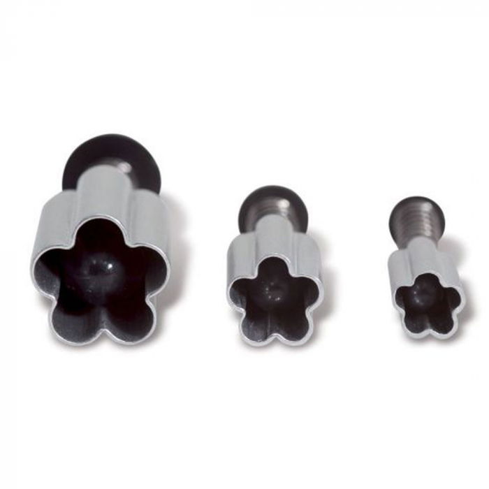 Flori Mici - Decupatoare Inox cu Extractor Ø 0.7 - 1.3 cm, Set 3 Buc [1]