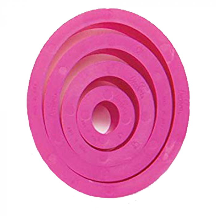 Oval - Decupatoare Plastic Ø 1.5 - 8 x H 2.2 cm, Set 4 Buc [1]