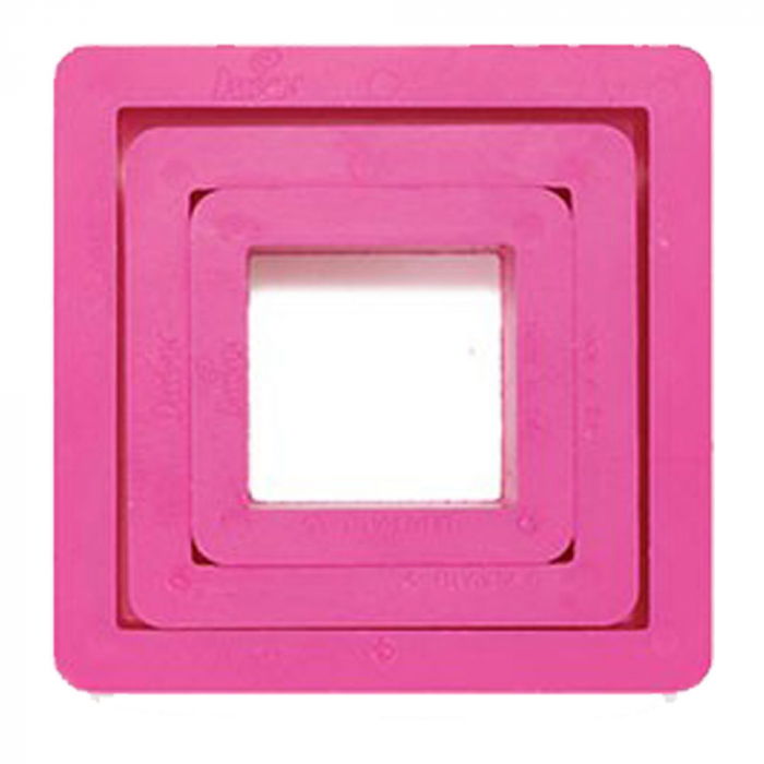 Patrat - Decupatoare Plastic 3.5 - 7 x H 2.2 cm, Set 3 Buc [1]