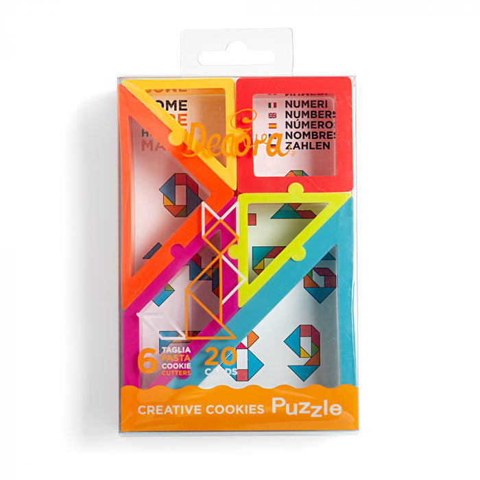 Decupatoare Plastic Forme Geometrice - Puzzle Tangam, Set 6 buc + 20 modele posibile [4]