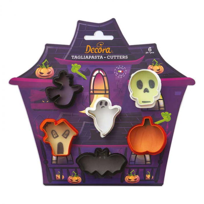 Decupatoare Plastic Halloween Ø 3 - 4 x H 2.2 cm, 6 Buc [1]