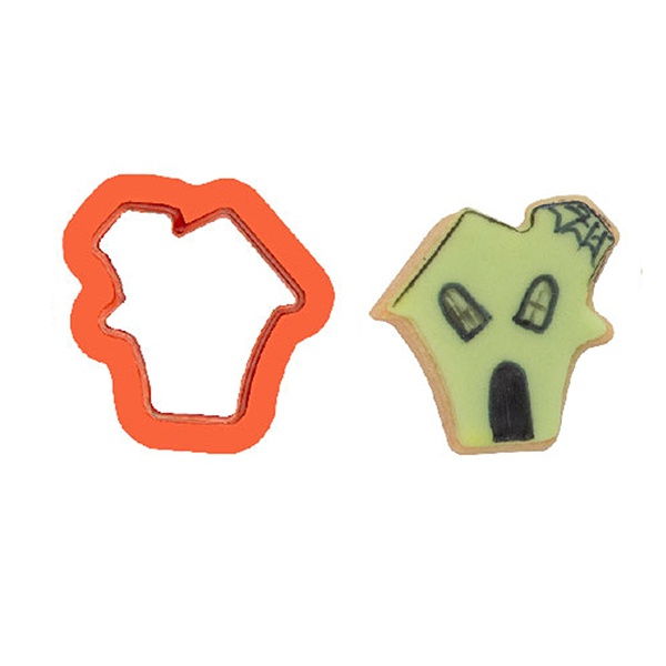 Decupatoare Plastic Halloween - Casa Bantuita, Ø 3.8 x H 2.2 cm [2]