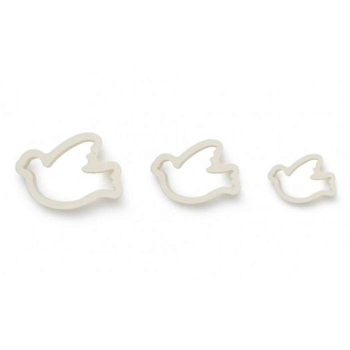 Porumbei - Decupatoare Plastic Ø 6.5 - 9 x H 2.2 cm, Set 3 Buc [2]
