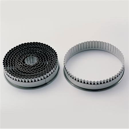 Rotund Festonat - Decupatoare Inox Ø 3 - 14 x H 2 cm, Cutie 12 Buc [1]