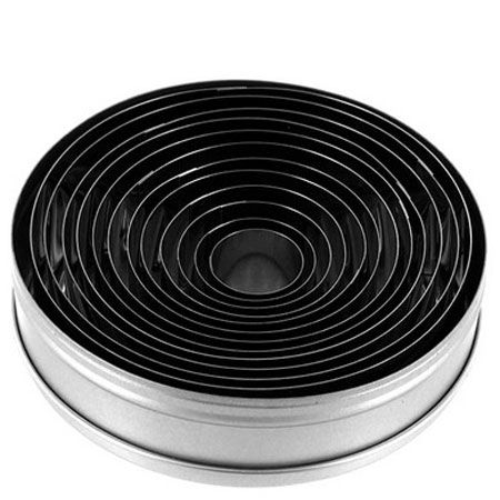 Decupatoare Inox Rotund - Ø 3 - 9 x H 2 cm, Cutie 7 Buc [1]