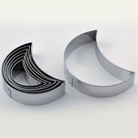 Semiluna - Decupatoare Inox Ø 4.2 - 8.6 x H 2 cm, Cutie 7 Buc [1]