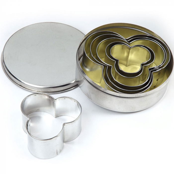 Trifoi - Decupatoare Inox Ø 4 - 9 x H 3 cm, Cutie 6 Buc [1]