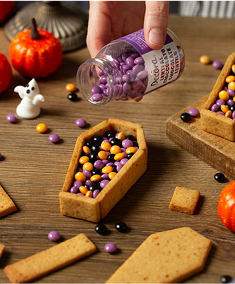 Decupator Plastic Halloween - Sarcofag 10, 13 x 5, 7 x H 2.2, 3 cm, 2 buc [6]