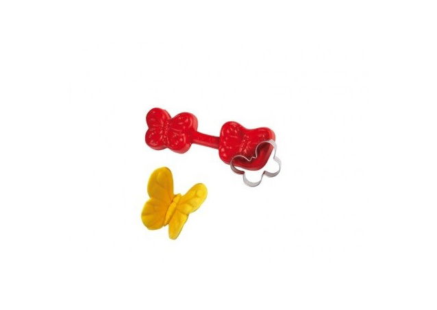 Fluture - Decupator Inox si Mulaj Silicon, 3 x 2.3 cm [3]