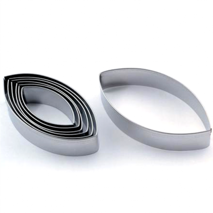 Elipsa - Decupatoare Inox Ø 5.5 - 10 x H 2 cm, Cutie 7 Buc [1]