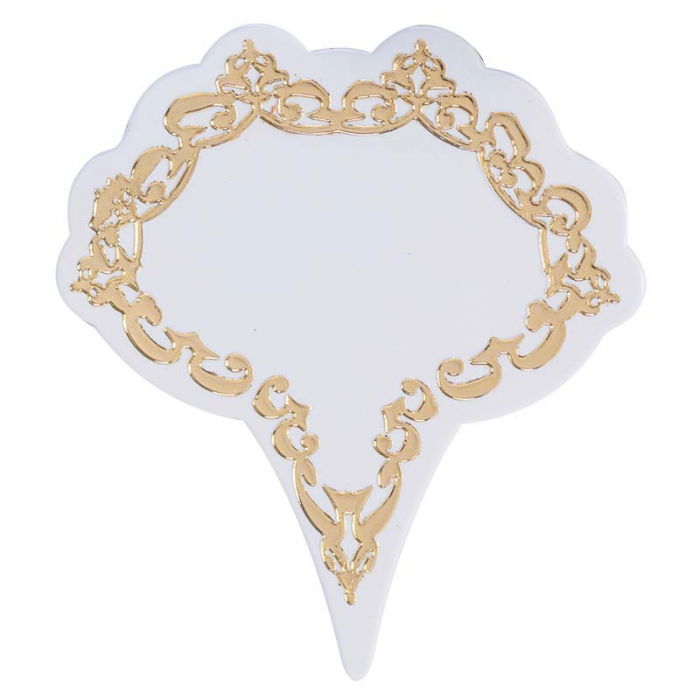 Etichete Pret Material Plastic Alb Model Baroc, Set 30 buc [1]