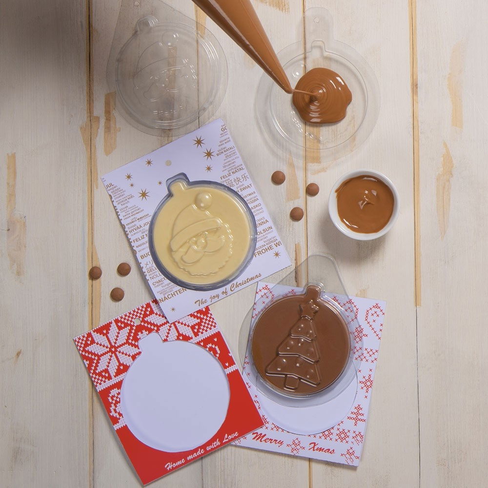 Felicitari Ciocolata Craciun - Set 8 Matrite Plastic 14.2 x 11.4 cm si Accesorii Ambalare [7]