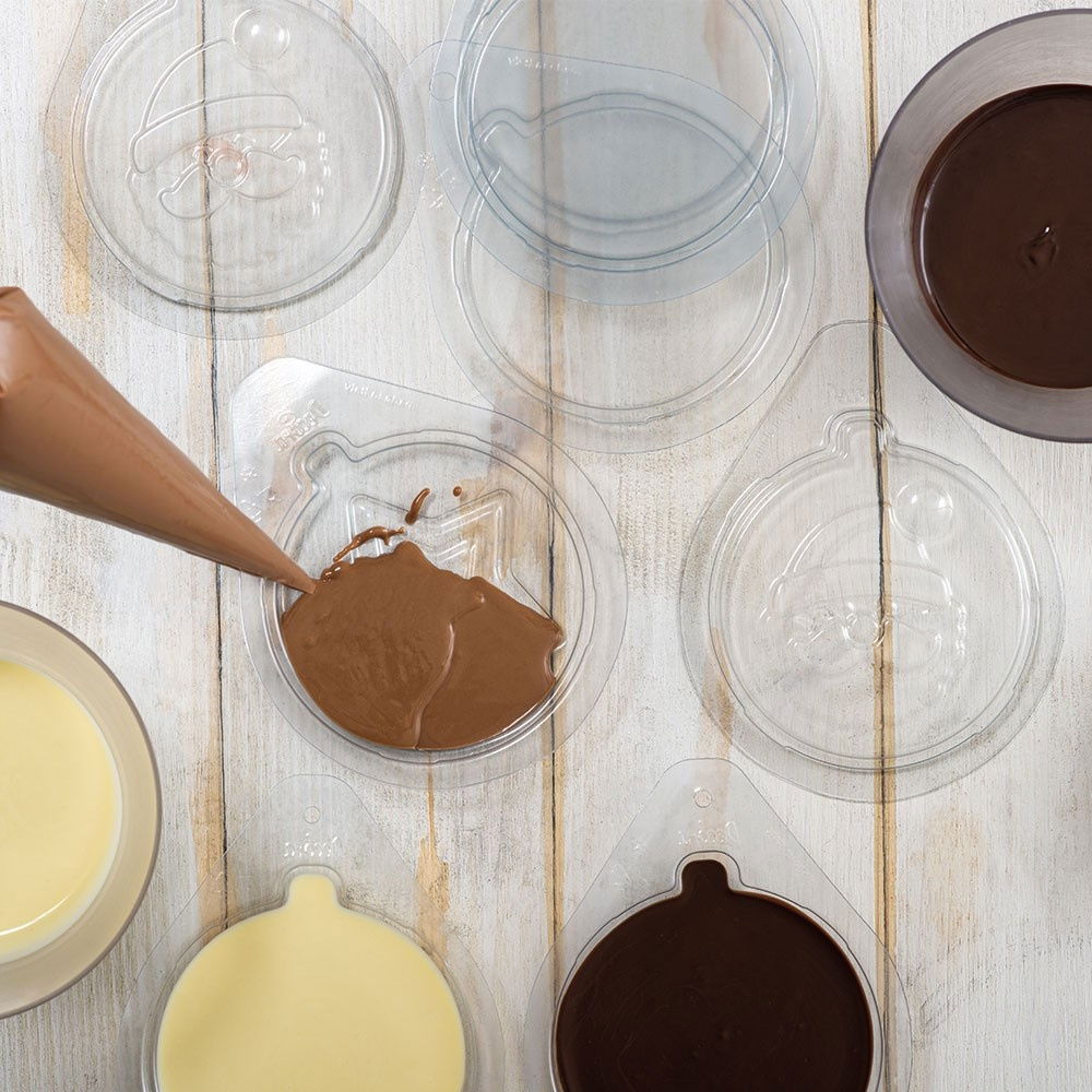 Felicitari Ciocolata Craciun - Set 8 Matrite Plastic 14.2 x 11.4 cm si Accesorii Ambalare [5]