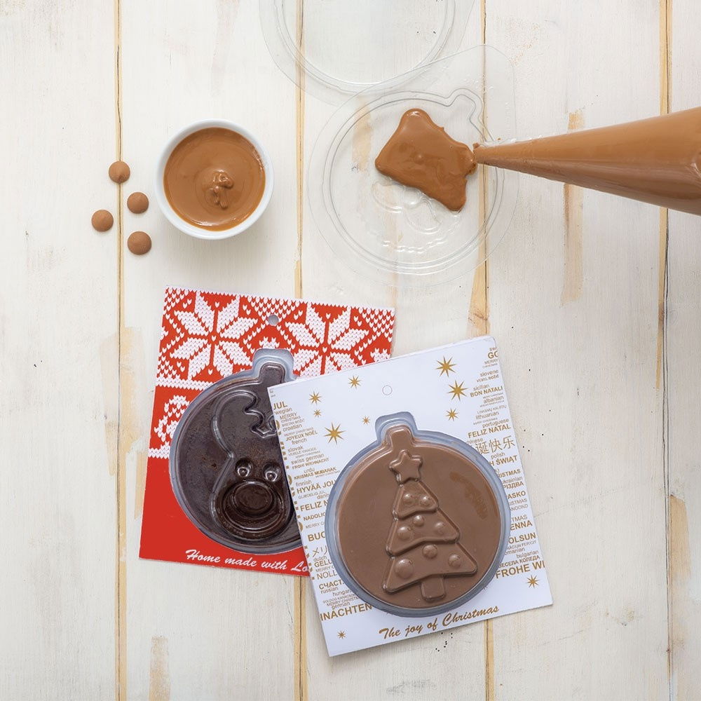 Felicitari Ciocolata Craciun - Set 8 Matrite Plastic 14.2 x 11.4 cm si Accesorii Ambalare [6]