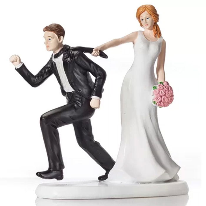 Figurina Tort Necomestibila, Mire si Mireasa Comic Moment H 15 cm [1]