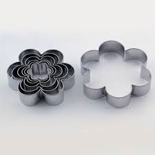 Floare 6 Petale - Decupatoare Inox Ø 3 - 9 x H 2 cm, Cutie 7 Buc [1]