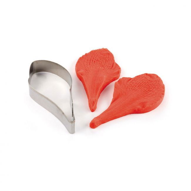 Crin Amaryllis Petale - Decupator Inox si Mulaj Silicon 12 x 6 cm, Set 3 Buc [1]